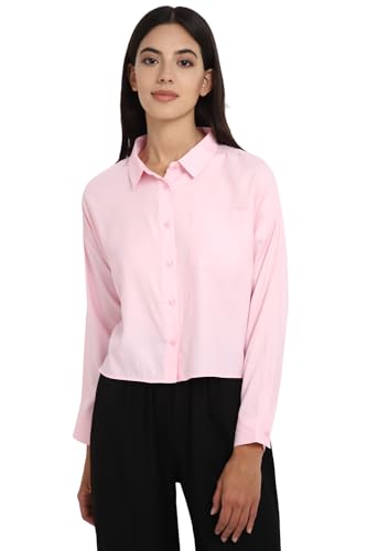 Allen Solly Women's Regular Fit Blouse (Pink)