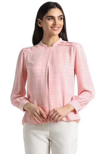 Allen Solly Women's Regular Fit Shirt (Pink)