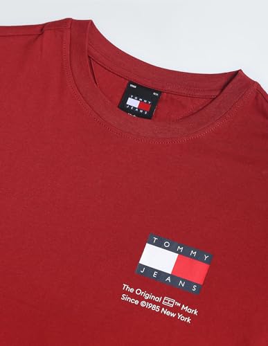 Tommy Hilfiger Men's Slim Fit T-Shirt (S24JMKT049_Red L)