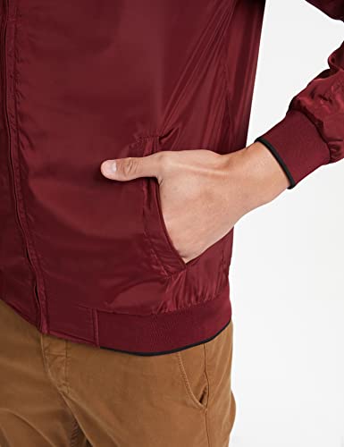 Allen Solly Men's Polyester A-Line Coat (ASJKOBOPW74925_Maroon_Small)