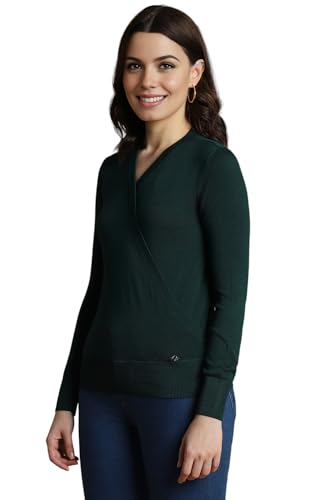 Allen Solly Women's Regular Fit Blouse (Green)