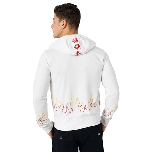 Celio Men Demon Slayer Graphic White Regular Sweatshirt