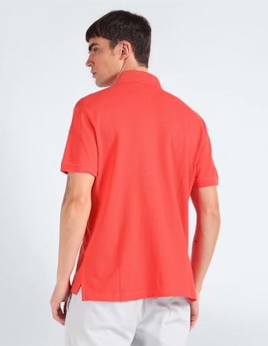 Tommy Hilfiger Men's Classic Fit T-Shirt (S24HMKT604_Orange M)