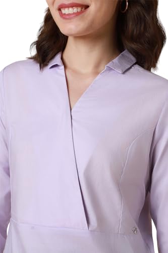 Allen Solly Women's Regular Fit Blouse (Lilac)