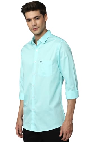 Allen Solly Men's Slim Fit Shirt (ASSFQSPFZ35409_Blue