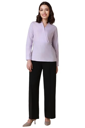 Allen Solly Women's Regular Fit Blouse (Lilac)