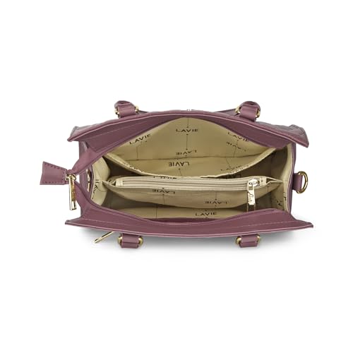 Lavie Women's Stitch Shelly Satchel Bag (D Pink)