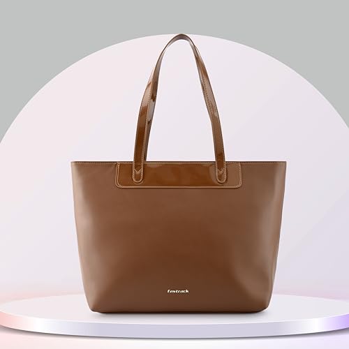 Fastrack Tan College Tote Bag for Women