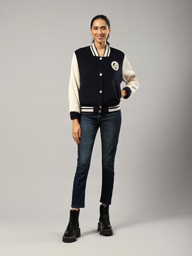 Label RITU KUMAR Navy Logo Jacket