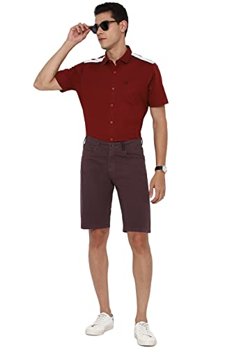 Allen Solly Men's Chino Shorts (Maroon)