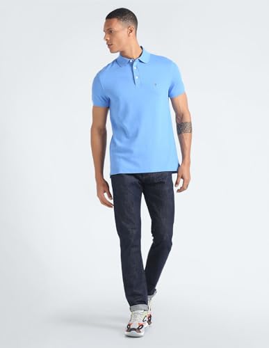 Tommy Hilfiger Men's Slim Fit T-Shirt (S24HMKT616_Blue S)