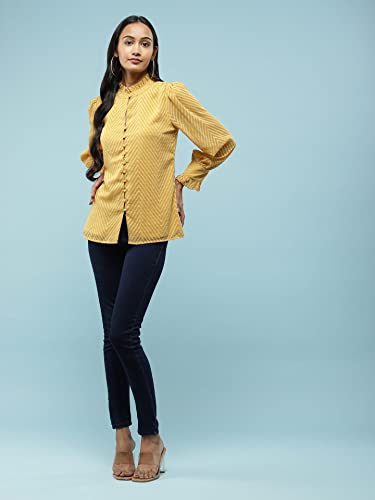 Aarke Ritu Kumar Mustard Solid Top