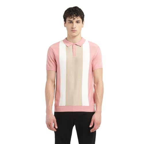 Levi's Men's Cotton Casual Sweater (A6854-0007_Pink