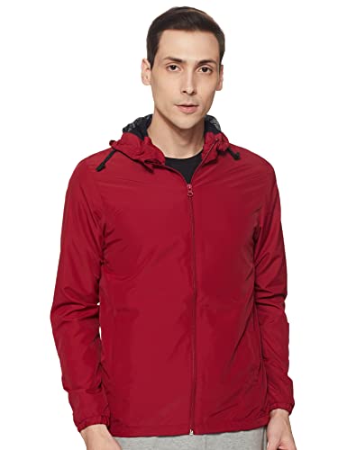 Amazon Brand - Symbol Men's Windcheater (AW20-LW-SY-21_Maroon_S)