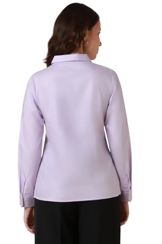 Allen Solly Women's Regular Fit Blouse (Lilac)