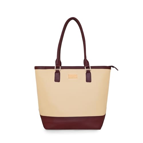 Pierre Cardin Large Capacity Handbag For Women | Shoulder Bag For Women With Secured Zip Pocket | Stylish Tote Bag For Women, Burgundry