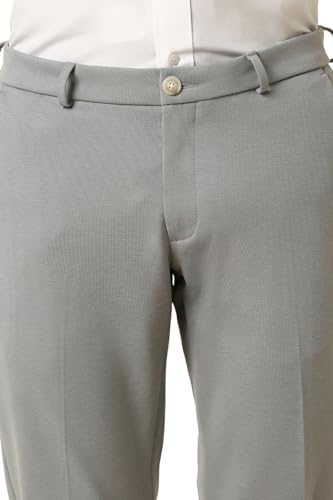 Allen Solly Men's Slim Casual Pants (Grey)