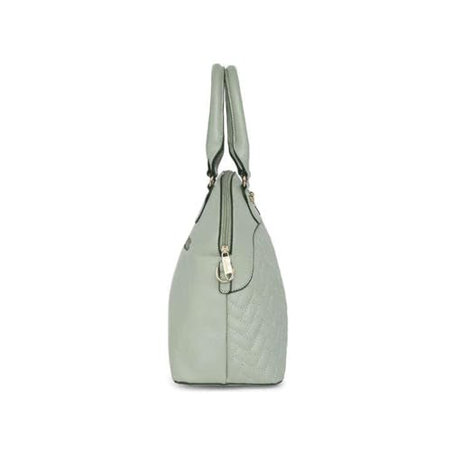 Lavie Criss Marjorie Synthetic leather Zipper Closure Women's Satchel Handbag (MINT, MEDIUM)