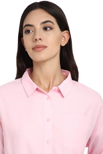 Allen Solly Women's Regular Fit Blouse (Pink)