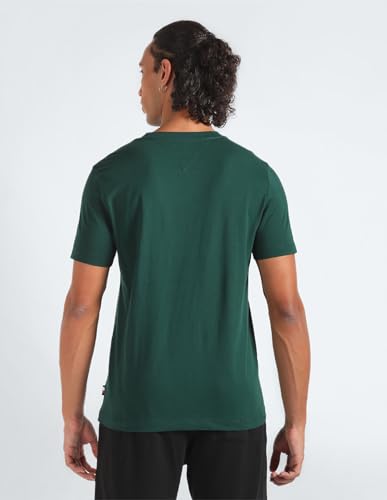 Tommy Hilfiger Men's Slim Fit T-Shirt (S24HMKT263_Green XL)