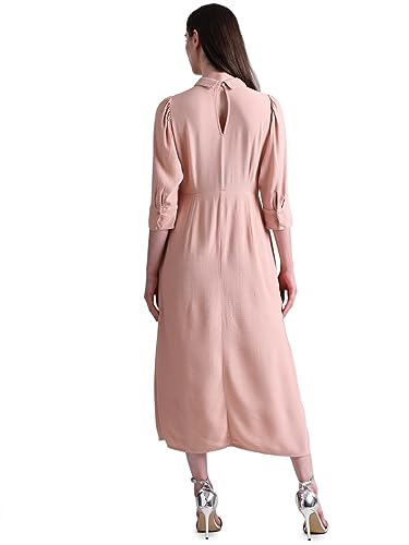 Only Women's Maxi Length Viscose A-Line Pink Dress