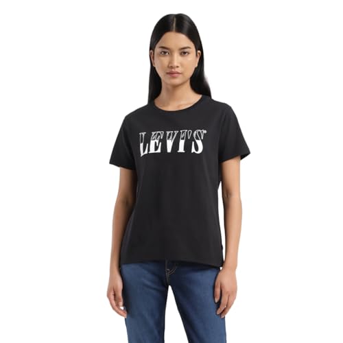 Levi's Women's Regular Fit T-Shirt (Black)