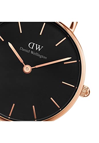 Daniel Wellington Classic Petite Analog Black Dial Women's Watch-DW00100245