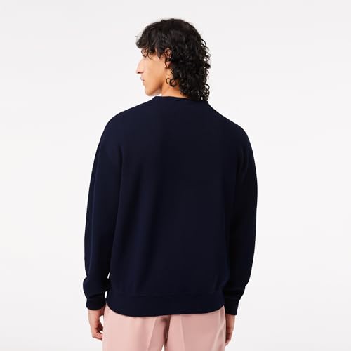 Lacoste Men's Cotton Modern Sweater (AH6886423_Blue