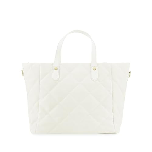 Fastrack White Quilted Tote Bag For Women