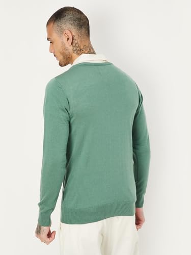 Max Mens Sweater,Aqua,XL
