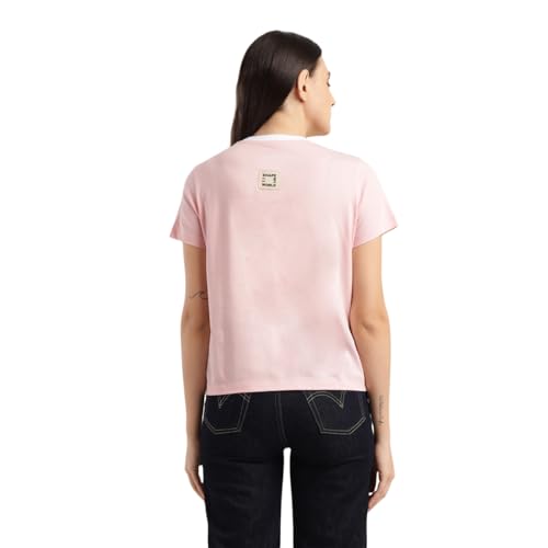 Levi's Women's Regular Fit T-Shirt (Pink)