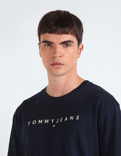 Tommy Hilfiger Men's Regular Fit T-Shirt (S24JMKT328_Blue XL)