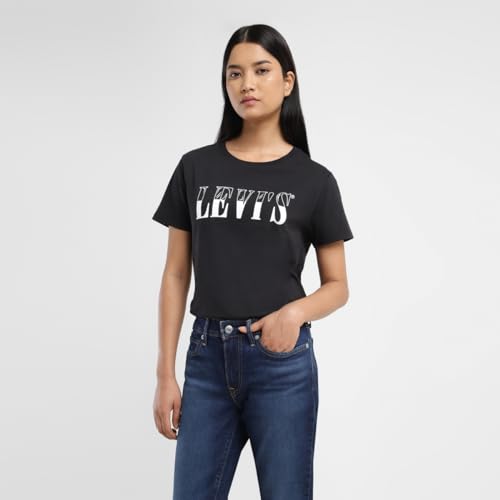 Levi's Women's Regular Fit T-Shirt (Black)