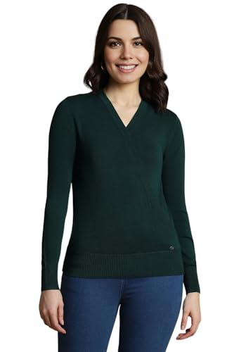 Allen Solly Women's Regular Fit Blouse (Green)