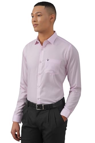 Allen Solly Men's Slim Fit Shirt (ASSFCUSPFW95518_Pink