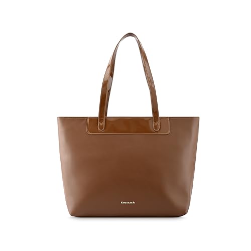 Fastrack Tan College Tote Bag for Women