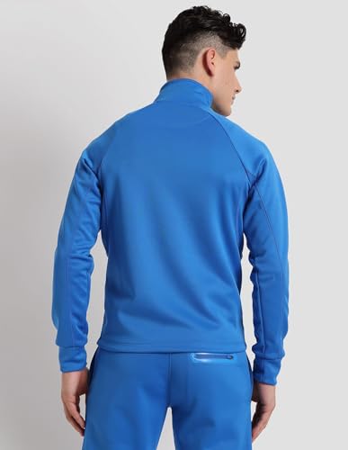 U.S. POLO ASSN. Men's Polyester High Neck Sweatshirt (USSWSS0088_Blue