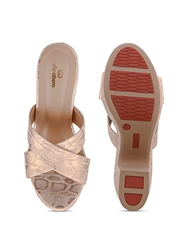 pelle albero Rose Gold Textured Block with Tassels PA-MS-1003_ROSE GOLD