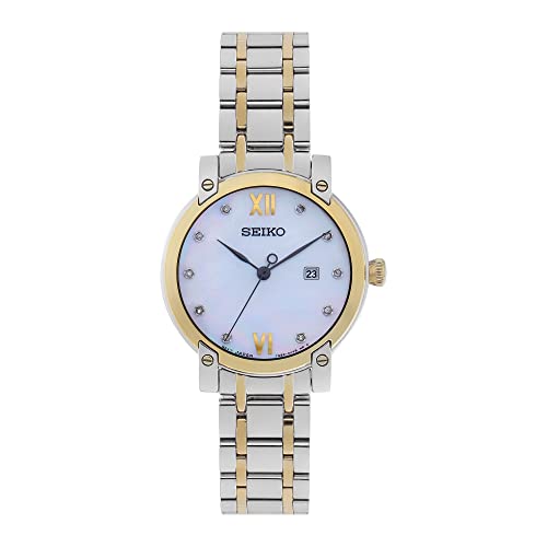 Seiko Analog Mother of Pearl Dial Women's Watch , Mother of Pearl dial Watches, Free Size