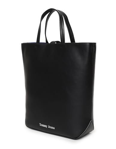 Tommy Hilfiger Black PU Solid Women Tote