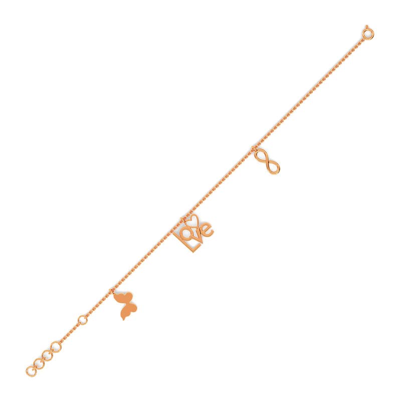 KISNA 14KT Rose Gold Bracelet for Women | Chantal