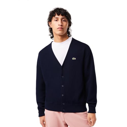 Lacoste Men's Cotton Modern Sweater (AH6886423_Blue