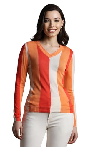 Allen Solly Women's Regular Fit Blouse (Orange)