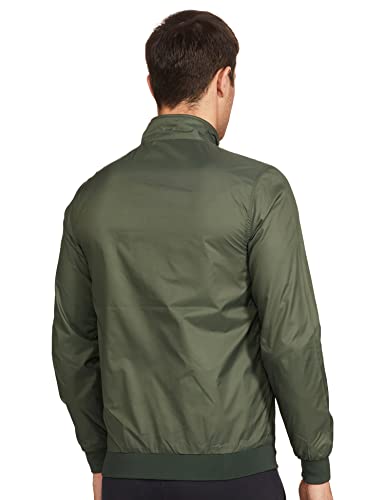 Allen Solly Men's Polyester A-Line Coat (ASJKOBOPY84400_Green_Small)