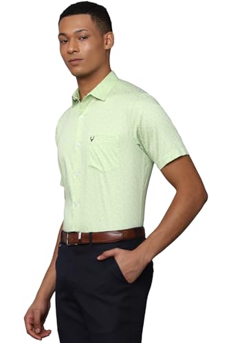 Allen Solly Men's Slim Fit Shirt (ASSHQSPF966562_Green