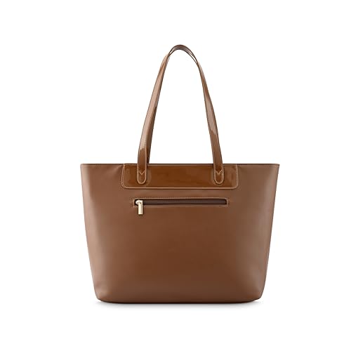 Fastrack Tan College Tote Bag for Women