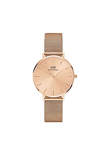 Daniel Wellington Petite Melrose 36mm Black Dial Rose Gold Unisex Watch - DW00100303