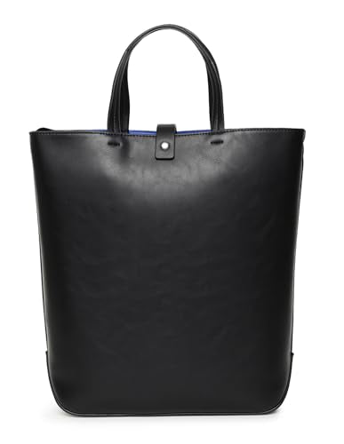 Tommy Hilfiger Black PU Solid Women Tote