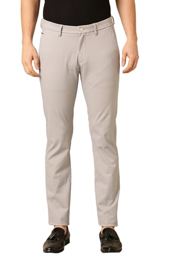 Allen Solly Men's Slim Casual Pants (ASTFQSRFT60957_Beige