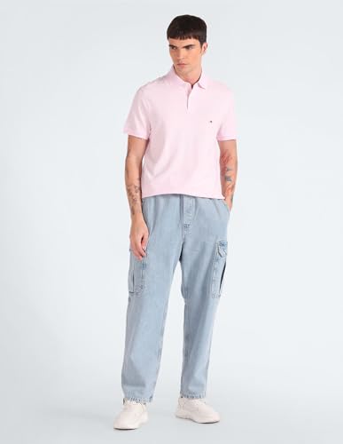 Tommy Hilfiger Men's Regular Fit T-Shirt (S24HMKT025_Pink M)